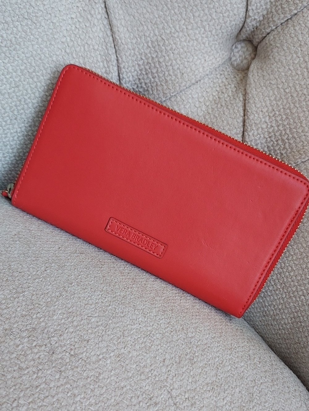 Vera Bradley Red Zip-Around Wallet